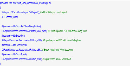 Stimulsoft reporting,表格報表,交叉報表,導出PDF,Excel格式,報表設計器